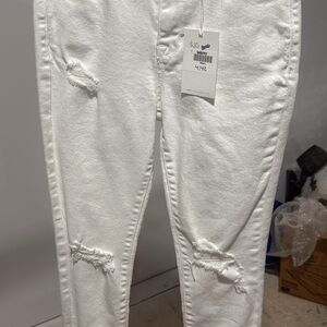 White Distressed Jeans